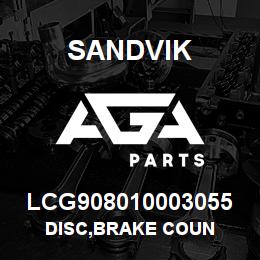 LCG908010003055 Sandvik DISC,BRAKE COUN | AGA Parts