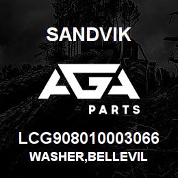 LCG908010003066 Sandvik WASHER,BELLEVIL | AGA Parts