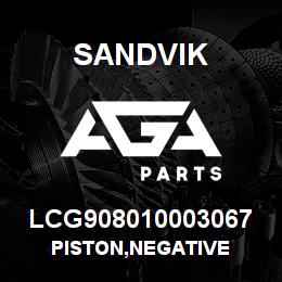 LCG908010003067 Sandvik PISTON,NEGATIVE | AGA Parts