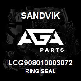 LCG908010003072 Sandvik RING,SEAL | AGA Parts