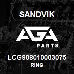 LCG908010003075 Sandvik RING | AGA Parts