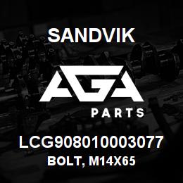 LCG908010003077 Sandvik BOLT, M14X65 | AGA Parts
