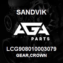 LCG908010003079 Sandvik GEAR,CROWN | AGA Parts