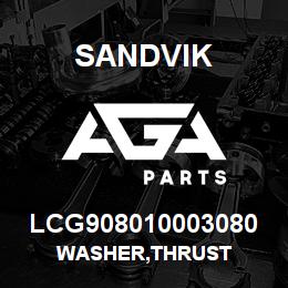 LCG908010003080 Sandvik WASHER,THRUST | AGA Parts