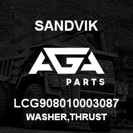 LCG908010003087 Sandvik WASHER,THRUST | AGA Parts
