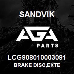 LCG908010003091 Sandvik BRAKE DISC,EXTE | AGA Parts