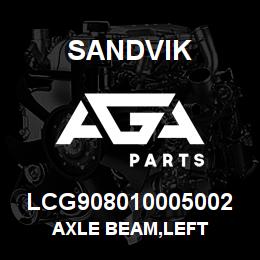 LCG908010005002 Sandvik AXLE BEAM,LEFT | AGA Parts