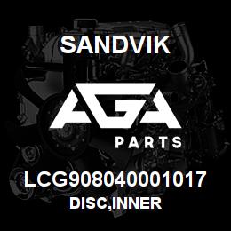 LCG908040001017 Sandvik DISC,INNER | AGA Parts