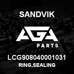 LCG908040001031 Sandvik RING,SEALING | AGA Parts