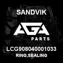 LCG908040001033 Sandvik RING,SEALING | AGA Parts
