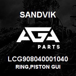 LCG908040001040 Sandvik RING,PISTON GUI | AGA Parts