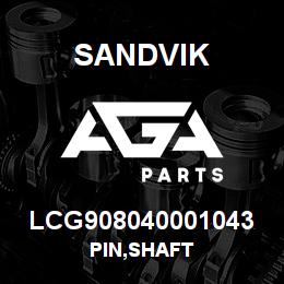 LCG908040001043 Sandvik PIN,SHAFT | AGA Parts