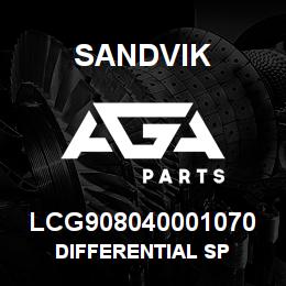LCG908040001070 Sandvik DIFFERENTIAL SP | AGA Parts