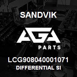 LCG908040001071 Sandvik DIFFERENTIAL SI | AGA Parts
