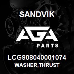 LCG908040001074 Sandvik WASHER,THRUST | AGA Parts