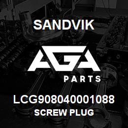 LCG908040001088 Sandvik SCREW PLUG | AGA Parts