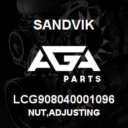 LCG908040001096 Sandvik NUT,ADJUSTING | AGA Parts