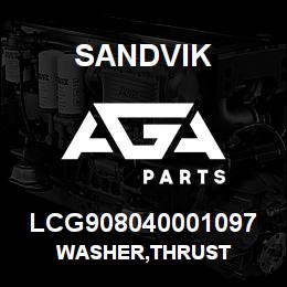LCG908040001097 Sandvik WASHER,THRUST | AGA Parts