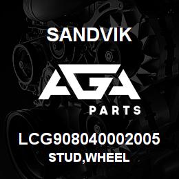LCG908040002005 Sandvik STUD,WHEEL | AGA Parts