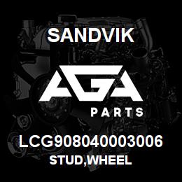 LCG908040003006 Sandvik STUD,WHEEL | AGA Parts