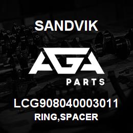 LCG908040003011 Sandvik RING,SPACER | AGA Parts