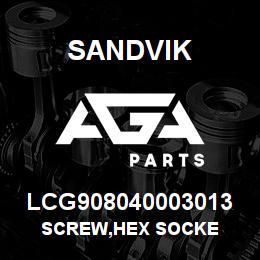 LCG908040003013 Sandvik SCREW,HEX SOCKE | AGA Parts