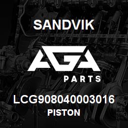 LCG908040003016 Sandvik PISTON | AGA Parts