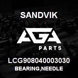LCG908040003030 Sandvik BEARING,NEEDLE | AGA Parts