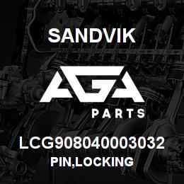 LCG908040003032 Sandvik PIN,LOCKING | AGA Parts