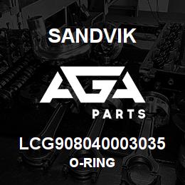 LCG908040003035 Sandvik O-RING | AGA Parts