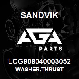 LCG908040003052 Sandvik WASHER,THRUST | AGA Parts