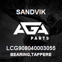 LCG908040003055 Sandvik BEARING,TAPPERE | AGA Parts