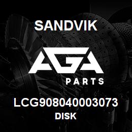 LCG908040003073 Sandvik DISK | AGA Parts