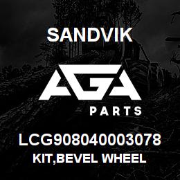 LCG908040003078 Sandvik KIT,BEVEL WHEEL | AGA Parts