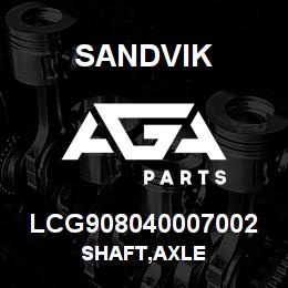 LCG908040007002 Sandvik SHAFT,AXLE | AGA Parts