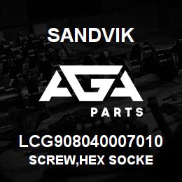 LCG908040007010 Sandvik SCREW,HEX SOCKE | AGA Parts