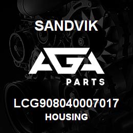 LCG908040007017 Sandvik HOUSING | AGA Parts