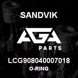 LCG908040007018 Sandvik O-RING | AGA Parts