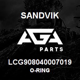 LCG908040007019 Sandvik O-RING | AGA Parts