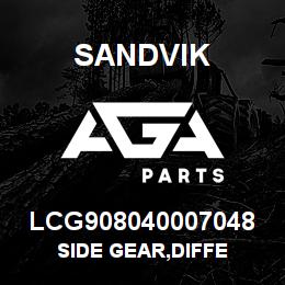 LCG908040007048 Sandvik SIDE GEAR,DIFFE | AGA Parts