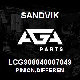 LCG908040007049 Sandvik PINION,DIFFEREN | AGA Parts