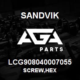LCG908040007055 Sandvik SCREW,HEX | AGA Parts