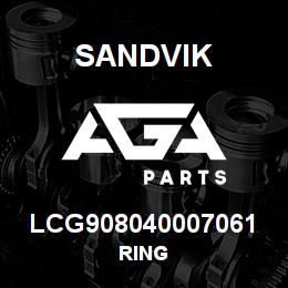LCG908040007061 Sandvik RING | AGA Parts