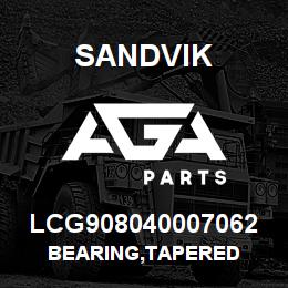 LCG908040007062 Sandvik BEARING,TAPERED | AGA Parts