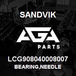 LCG908040008007 Sandvik BEARING,NEEDLE | AGA Parts