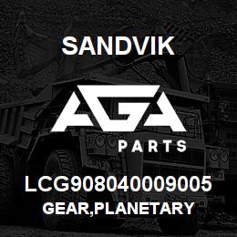 LCG908040009005 Sandvik GEAR,PLANETARY | AGA Parts