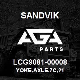 LCG9081-00008 Sandvik YOKE,AXLE,7C,21 | AGA Parts