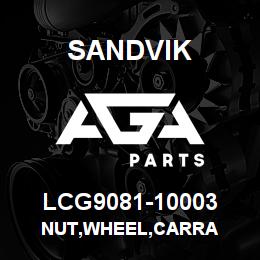 LCG9081-10003 Sandvik NUT,WHEEL,CARRA | AGA Parts