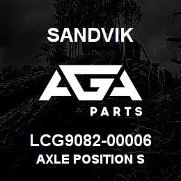 LCG9082-00006 Sandvik AXLE POSITION S | AGA Parts