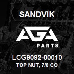 LCG9092-00010 Sandvik TOP NUT, 7/8 CO | AGA Parts